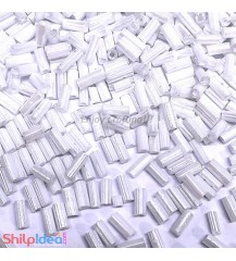 Beads 5mm - Glass Nalki - White